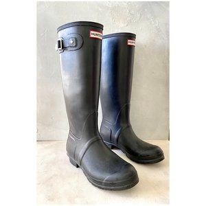 Hunter Women's Tall Rain Boots Size 10-  Dark Navy
